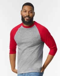 Gildan 5700 Heavy Cotton Three-Quarter Raglan Sleeve Baseball T-Shirt