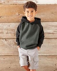 preview image of Independent Trading Co. PRM10TSB Toddler Special Blend Raglan Hooded Pullover Sweatshirt