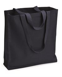 preview image of Q-Tees Q125300 13.7L Gusseted Canvas Shopper