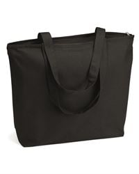 preview image of Q-Tees Q611 24.5L Canvas Zippered Tote