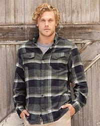 preview image of Burnside 8219 Snap Front Long Sleeve Plaid Flannel Shirt
