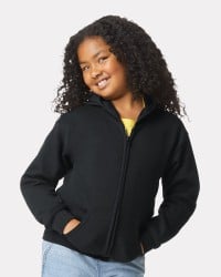 preview image of Gildan 18600B Heavy Blend Youth Full-Zip Hooded Sweatshirt