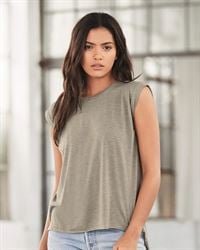 preview image of Bella + Canvas 8804 Women's Flowy Muscle Tee with Rolled Cuffs