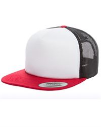 Yupoong 6005 Foam Trucker Cap with White Front