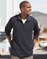 preview image of J. America 8434 Omega Stretch Terry Quarter-Zip Pullover