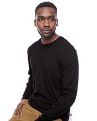 preview image of American Apparel 2007W Fine Jersey Long Sleeve T-Shirt