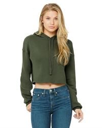 preview image of Bella + Canvas 7502 Women's Cropped Fleece Hoodie