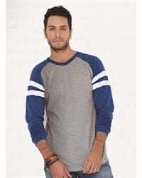 preview image of LAT 6934 Fine Jersey Long Sleeve Mash Up Tee