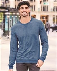 preview image of Jerzees 91MR Snow Heather French Terry Crewneck Sweatshirt