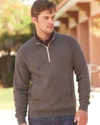 preview image of J. America 8869 Triblend 1/4 Zip Pullover Sweatshirt