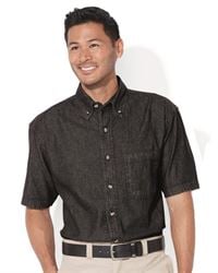 preview image of Sierra Pacific 0211 Short Sleeve Denim Shirt