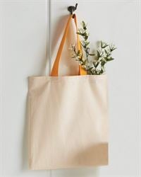 preview image of Q-Tees QTB6000 Economical Tote with Contrast-Color Handles