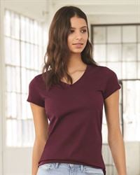 preview image of Bella + Canvas 6005 Women's Short Sleeve Jersey V-Neck Tee
