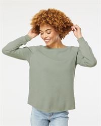 preview image of Independent Trading Co. PRM2000 Women's California Wave Wash Crewneck Sweatshirt