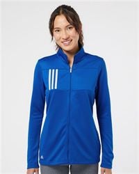 preview image of Adidas A483 Women's 3-Stripes Double Knit Full-Zip