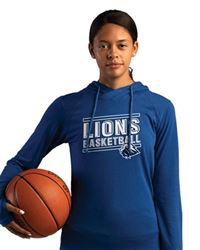 preview image of Badger 4965 Women's Tri-Blend Surplice Long Sleeve Hooded T-Shirt