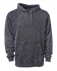 preview image of Independent Trading Co. PRM4500MW Unisex Midweight Mineral Wash Hooded Sweatshirt