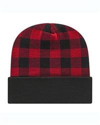 preview image of CAP AMERICA RKP12 USA-Made Plaid Beanie