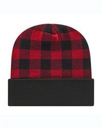 CAP AMERICA RKP12 USA-Made Plaid Beanie