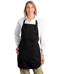 preview image of Port Authority   Full-Length Apron with Pockets.  A500