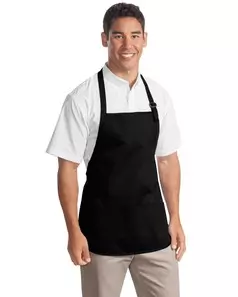 preview image of Port Authority   Medium-Length Apron with Pouch Pockets.  A510