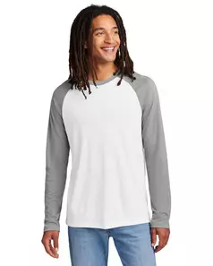 preview image of Allmade   Unisex Tri-Blend Long Sleeve Colorblock Raglan AL6009