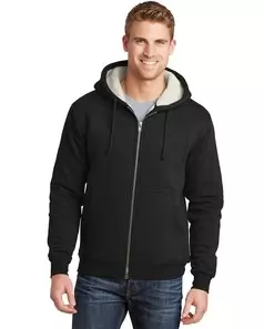 preview image of CornerStone   Heavyweight Sherpa-Lined Hooded Fleece Jacket. CS625