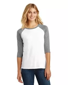 preview image of District   Women's Perfect Tri   3/4-Sleeve Raglan. DM136L