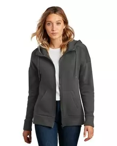 preview image of District    Women's Perfect Weight    Fleece Drop Shoulder Full-Zip Hoodie DT1104