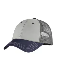 preview image of District DT616 Tri-Tone Mesh Back Cap