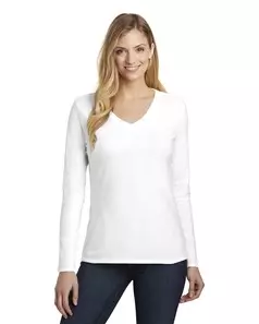 preview image of District DT6201 Women's Very Important Tee Long Sleeve V-Neck