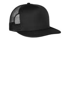 preview image of District DT624 Flat Bill Snapback Trucker Cap
