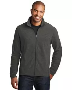 preview image of Port Authority F235 Heather Microfleece Full-Zip Jacket