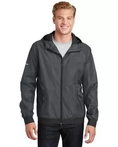 preview image of Sport-Tek   Embossed Hooded Wind Jacket. JST53