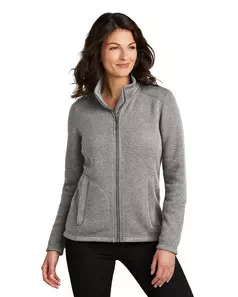 preview image of Port Authority L428 Women's Arc Sweater Fleece Jacket