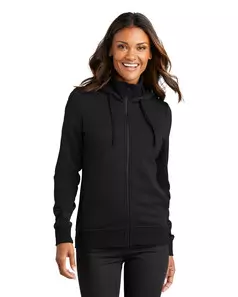preview image of Port Authority L814 Women's Smooth Fleece Hooded Jacket