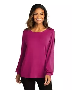 preview image of Port Authority LK5600 Women's Luxe Knit Jewel Neck Top
