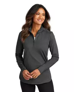 preview image of Port Authority LK880 Women's C-FREE Double Knit 1/4-Zip