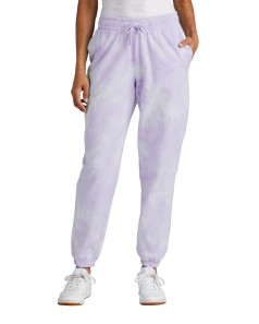 preview image of Port & Company LPC140P Women's Beach Wash Cloud Tie-Dye Sweatpant