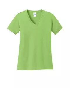 preview image of Port & Company LPC54V Women's Core Cotton V-Neck Tee