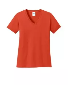 preview image of Port & Company LPC54V Women's Core Cotton V-Neck Tee