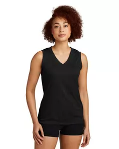 preview image of Sport-Tek   Women's Sleeveless PosiCharge   Competitor V-Neck Tee. LST352
