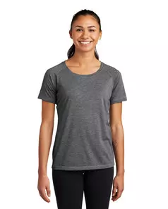 preview image of Sport-Tek LST400 Women's PosiCharge Tri-Blend Wicking Scoop Neck Raglan Tee