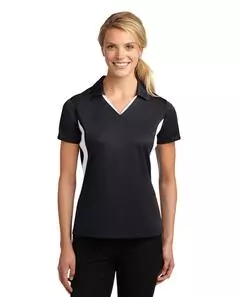 preview image of Sport-Tek   Women's Side Blocked Micropique Sport-Wick   Polo. LST655