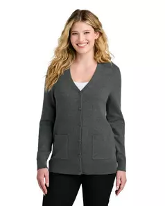 preview image of Port Authority LSW4150 Women's Easy Care Button-Up Cardigan Sweater