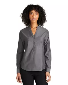 preview image of Port Authority LW382 Women's Long Sleeve Chambray Easy Care Shirt