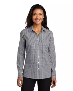 preview image of Port Authority LW644 Women's Broadcloth Gingham Easy Care Shirt