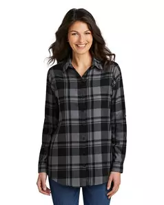 preview image of Port Authority LW668 Women's Plaid Flannel Tunic