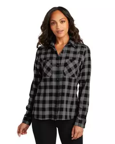 preview image of Port Authority LW669 Women's Plaid Flannel Shirt