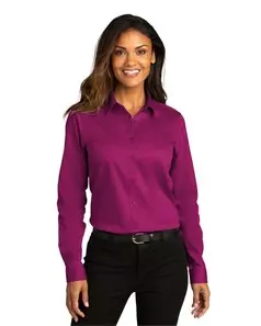 preview image of Port Authority LW808 Women's Long Sleeve SuperPro React Twill Shirt
